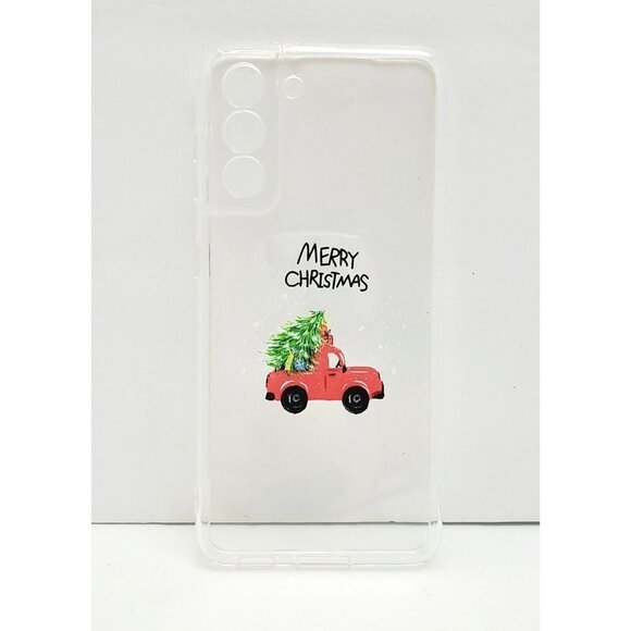 Galaxy S21 Ultra - S30 Ultra Christmas Tree Red Truck Merry Christmas Phone Case - Picture 1 of 3
